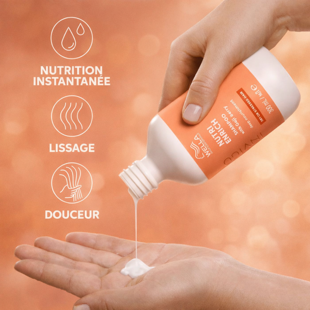 Wella Professionals Invigo Nutri-Enrich – Shampooing Nourrissant Cheveux Secs ou Fragilisés aux Baies de Goji - 300 ml