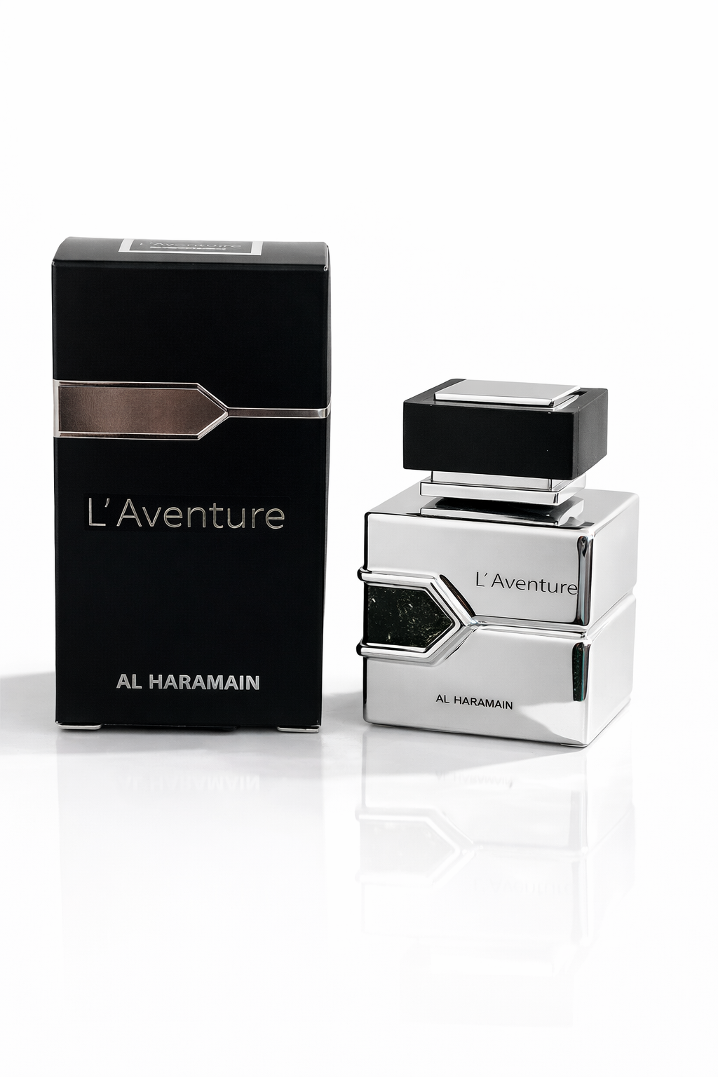 Coffret Parfum Al Haramain 4x10ml – L’Aventure, Amber Oud Gold, Rouge &amp; Azlan Bleu – Set Découverte Luxe