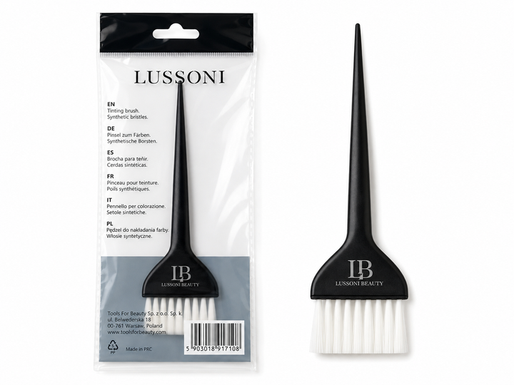 Pinceau de Coloration LUSSONI – Brosse Teinture à Poils Synthétiques