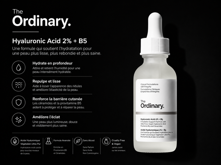 The Ordinary – Hyaluronic Acid 2% + B5 – Sérum 60 ml