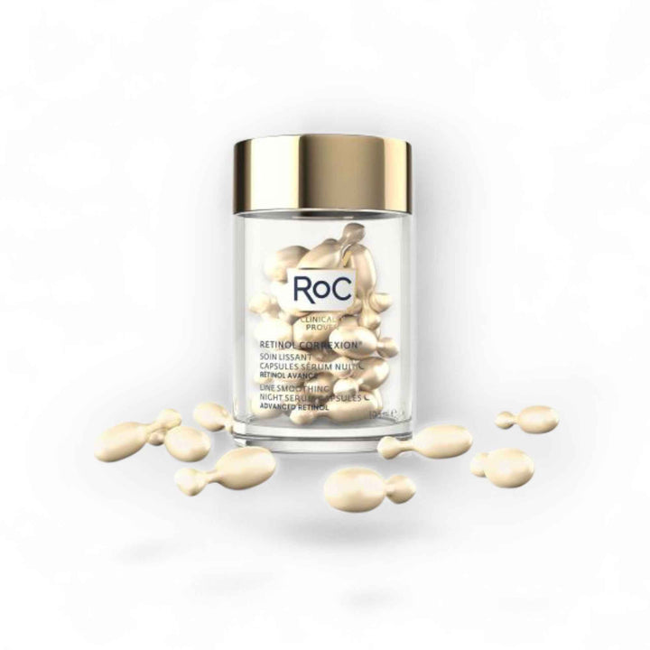 RoC Retinol Correxion Line Smoothing – Capsules Sérum Nuit Anti-Rides au Rétinol Avancé (30 unités)