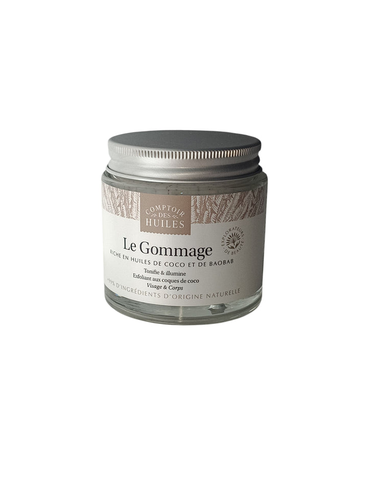 Gommage Doux Bio au Baobab et à l’Huile de Coco – Exfoliant Naturel Tous Types de Peaux