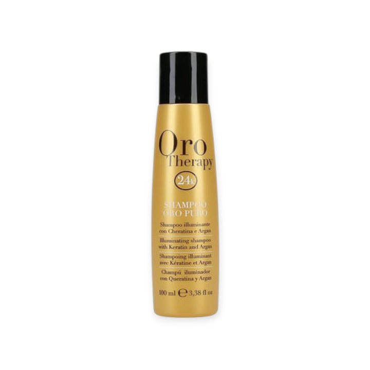 Oro Therapy 24K – Shampooing Illuminateur à la Kératine et à l’Argan (100 ml)