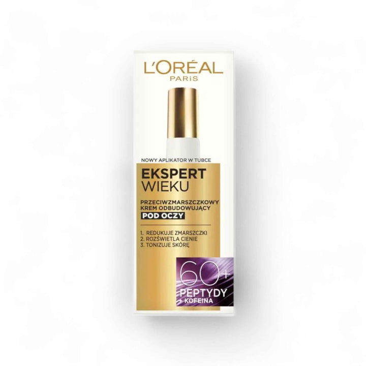 L’Oréal Paris Age Expert 60+ Peptides + Caféine – Crème Contour des Yeux Anti-Rides 15 ml