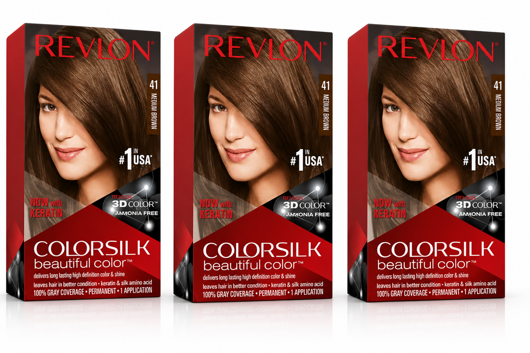 ColorSilk 41 Châtain Moyen – Coloration Cheveux Sans Ammoniaque