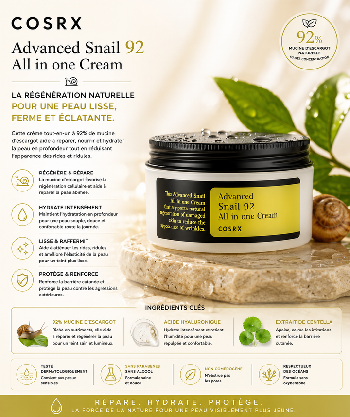 COSRX - Advanced Snail 92 All in one Cream (100 g)