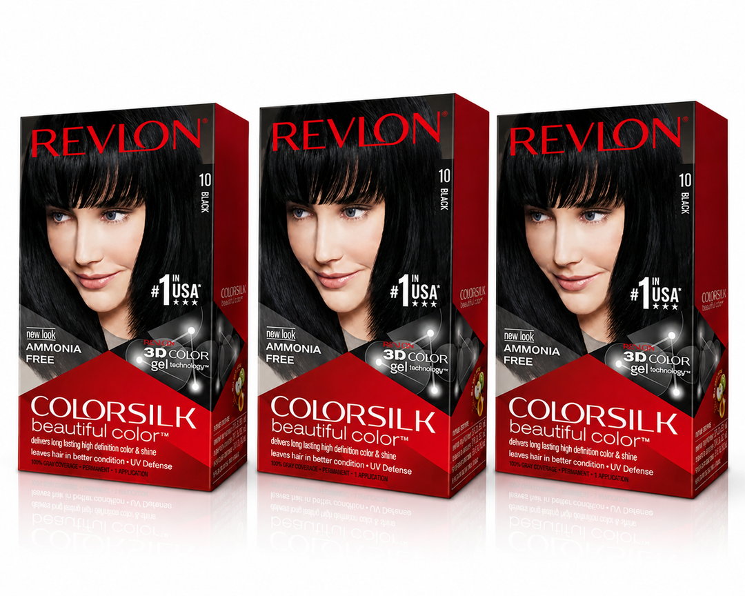 Revlon ColorSilk Beautiful Color 10 Black – Coloration Permanente Sans Ammoniaque