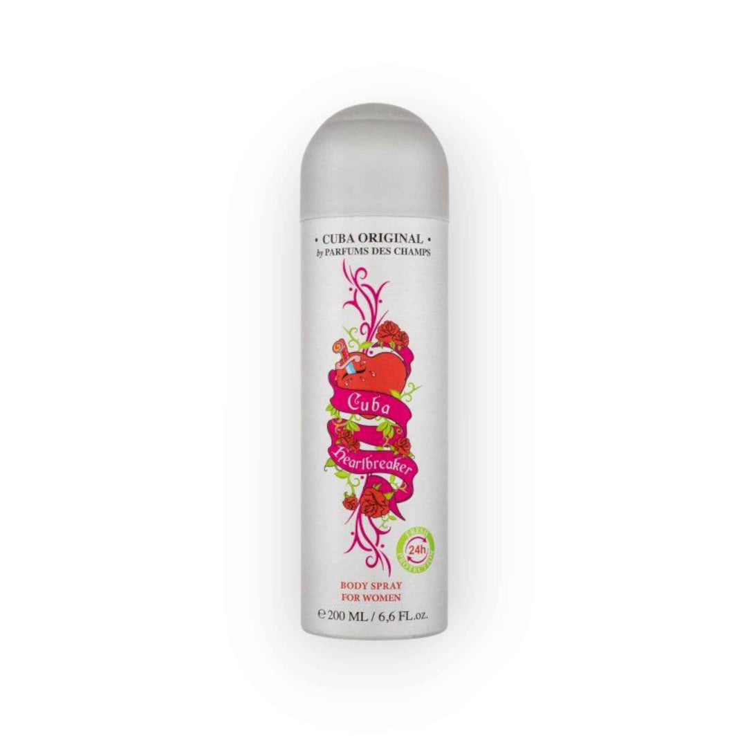 Cuba Heartbreaker Body Spray for Women – Brume Corporelle Séduisante & Fraîche (200 ml)