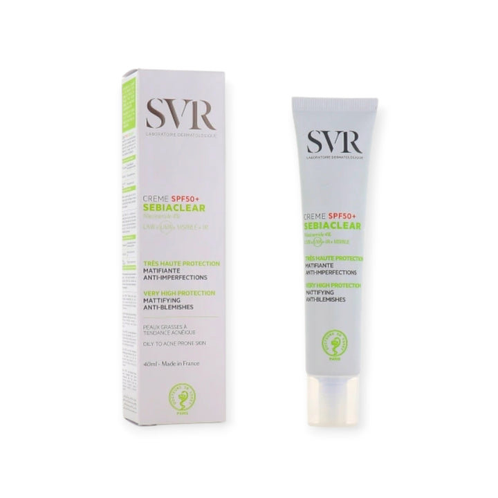 SVR Sebiaclear Crème SPF50+ : Très Haute Protection Matifiante