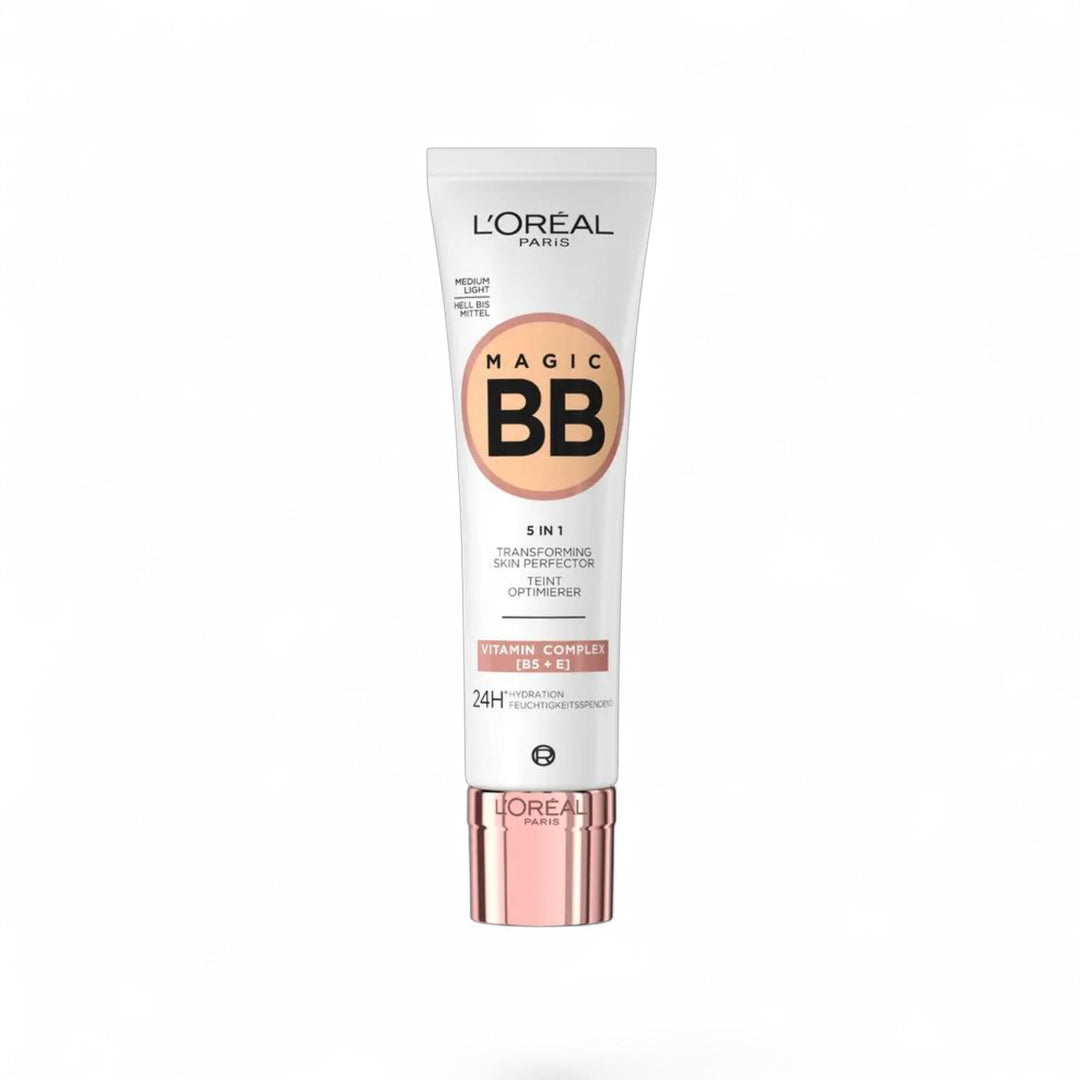 L’Oréal Paris Magic BB Cream 5 en 1 Medium Light – Perfecteur de Teint Hydratant 30 ml - Wifna