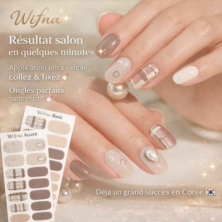 ÉDGEU - Perfect Gel Nail Wraps (ENP216 Pearl Locket)