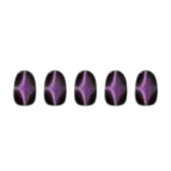 ÉDGEU - Perfect Gel Nail Wraps (ENA322 Purple Hole Magnet) - Effet Magnétique Vegan