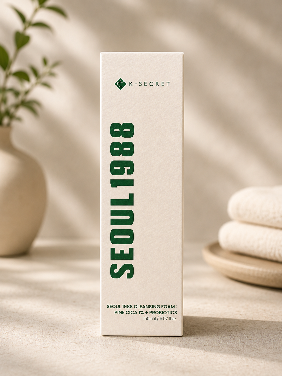 Seoul 1988 : Mousse Nettoyante Équilibrante au Pine Cica 1% &amp; Probiotiques (150ml)