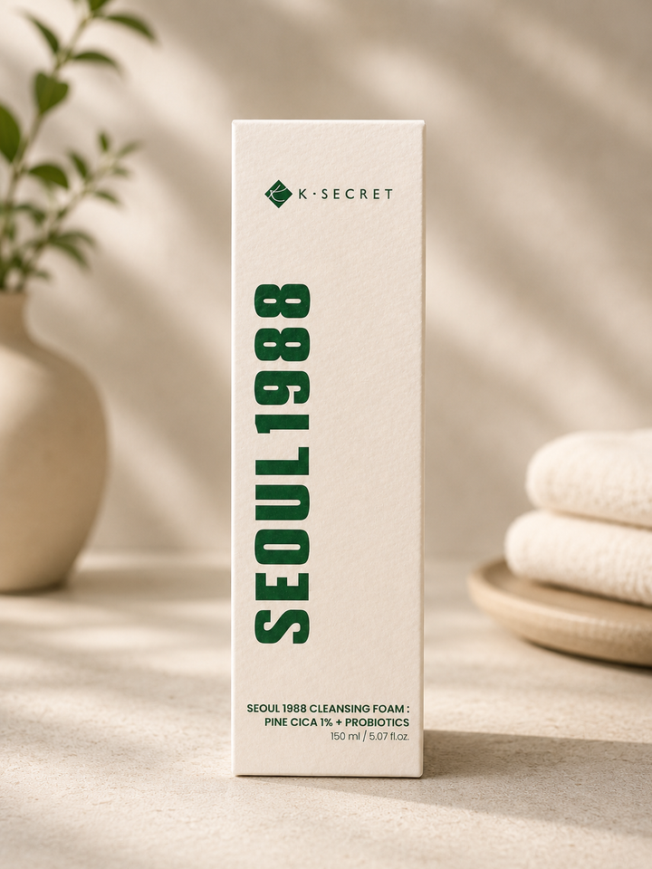 Seoul 1988 : Mousse Nettoyante Équilibrante au Pine Cica 1% &amp; Probiotiques (150ml)