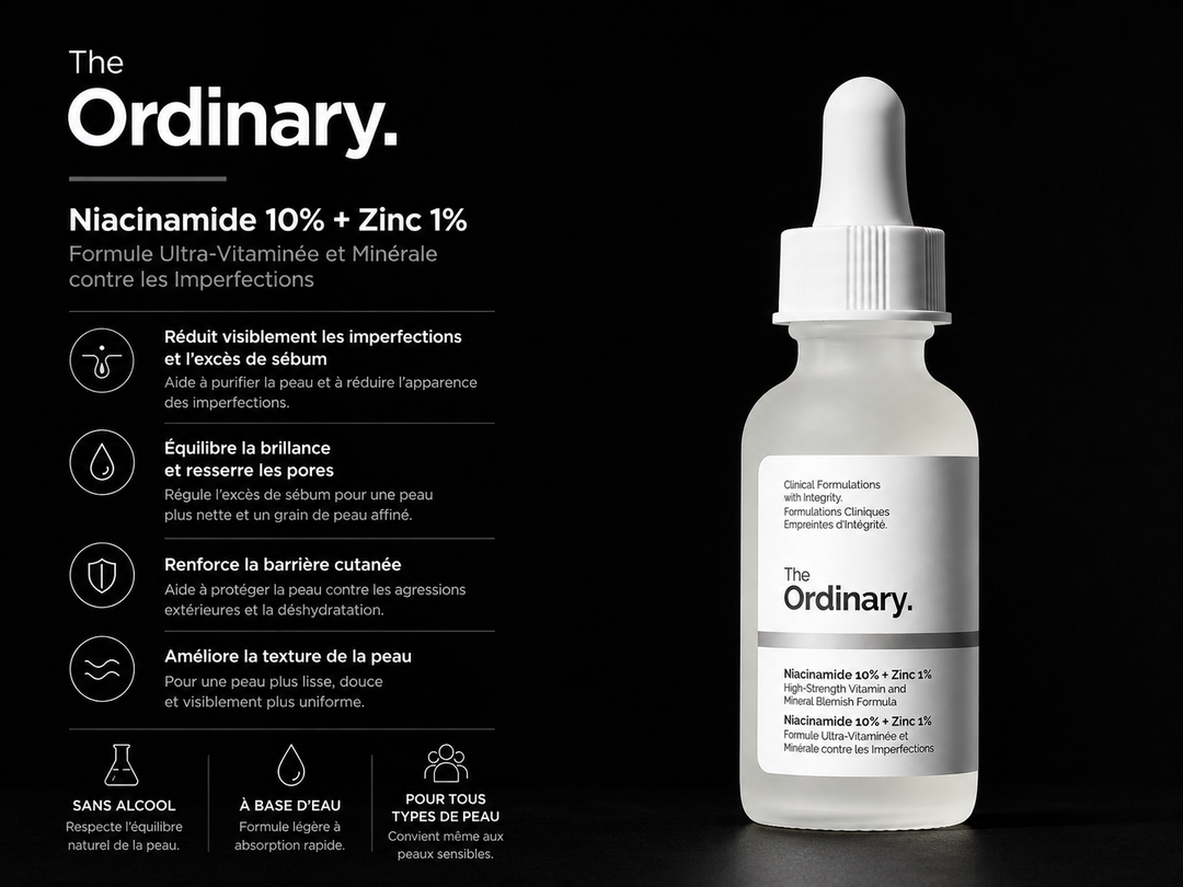 The Ordinary – Niacinamide 10% + Zinc 1% – Sérum 30 ml