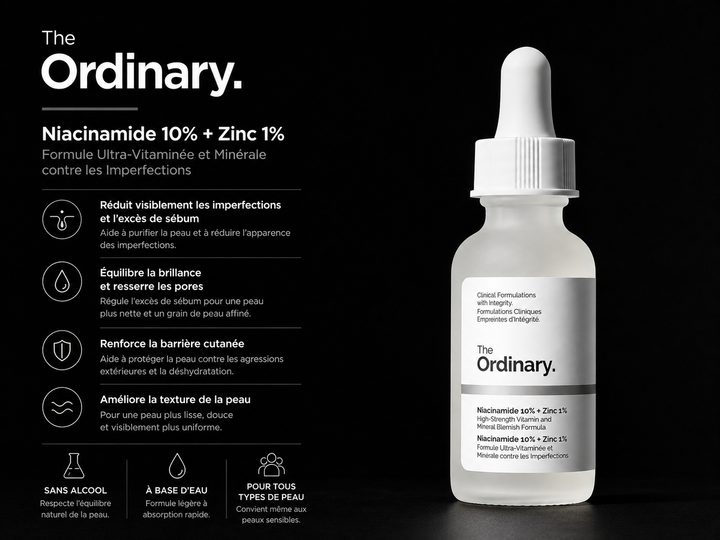 The Ordinary – Niacinamide 10% + Zinc 1% – Sérum 30 ml