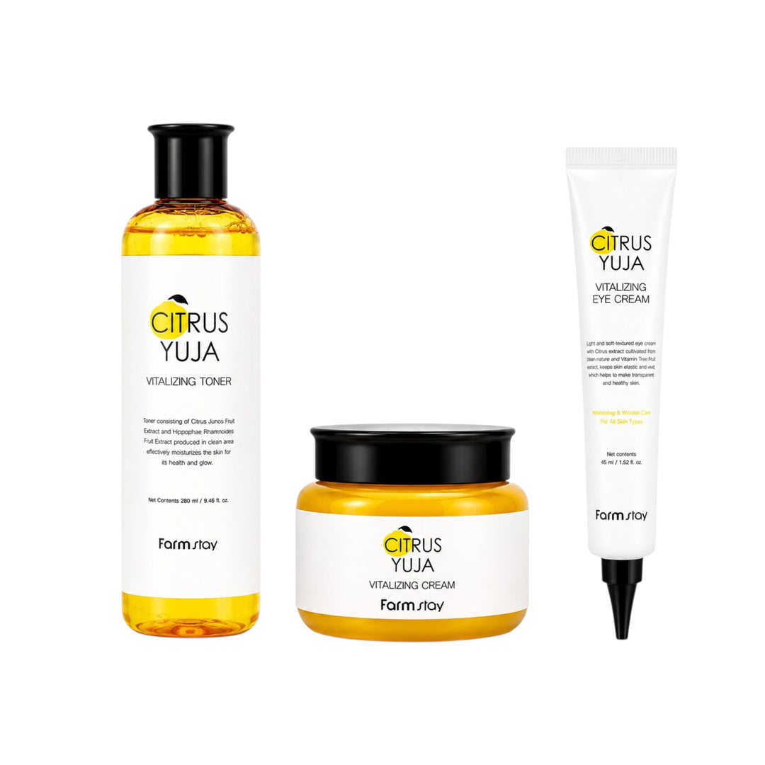 Routine Complète Citrus Yuja – Éclat &amp; Hydratation | Farmstay