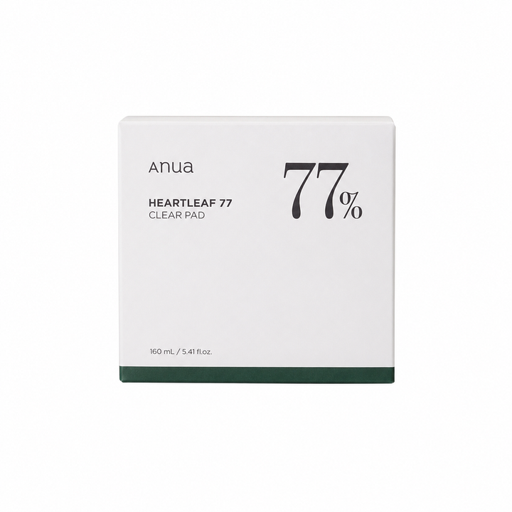 Anua Heartleaf 77% Clear Pad – Disques Exfoliants Apaisants pour Peau Nette