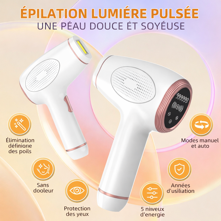 Épilateur IPL Haute Performance – Votre Secret pour une Peau Lisse et Douce à Domicile