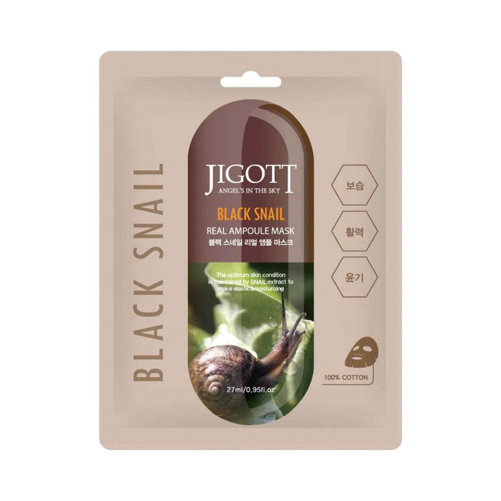 Jigott - Black Snail Real Ampoule Mask (27 ml)