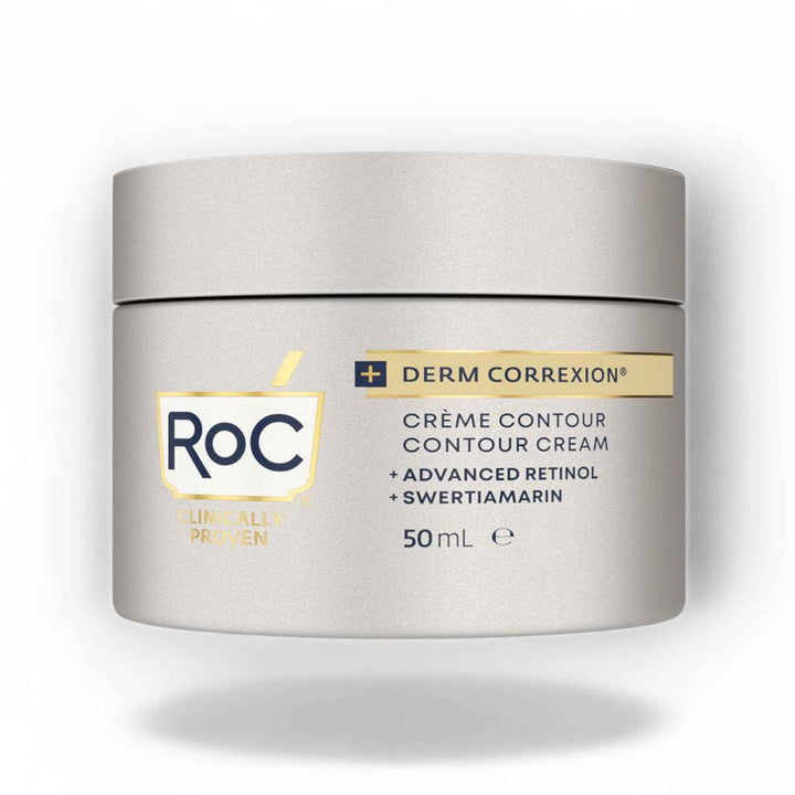 RoC Derm Correxion – Crème Contour Visage & Cou au Rétinol Avancé – 50 ml
