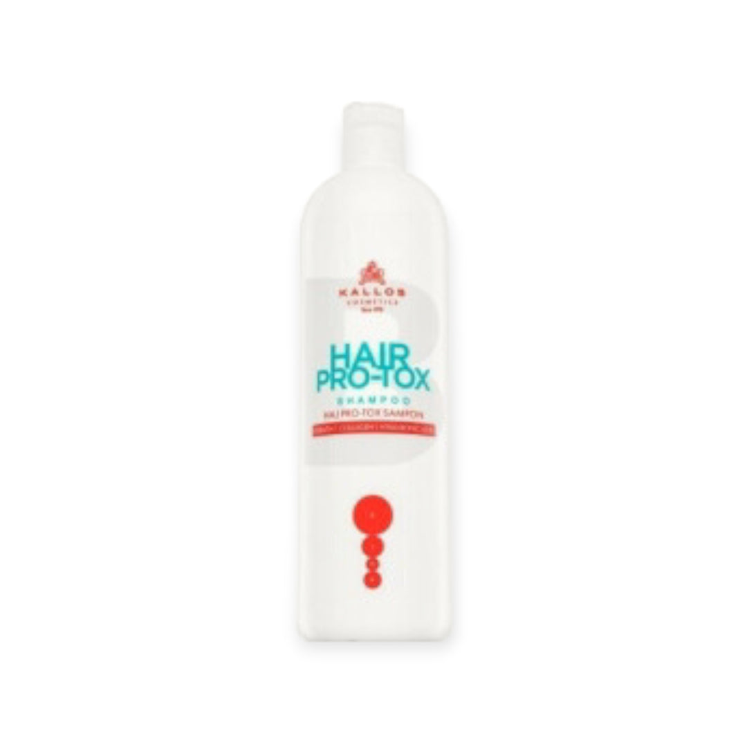 Kallos Hair Pro-Tox Professional Shampoo – Shampooing Régénérant à la Kératine, Collagène & Acide Hyaluronique (500 ml)