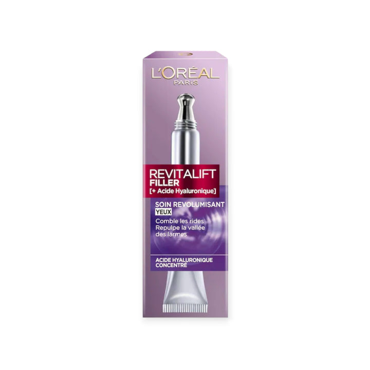 L’Oréal Paris Revitalift Filler [HA] – Crème Yeux Anti-Rides à l’Acide Hyaluronique 15 ml