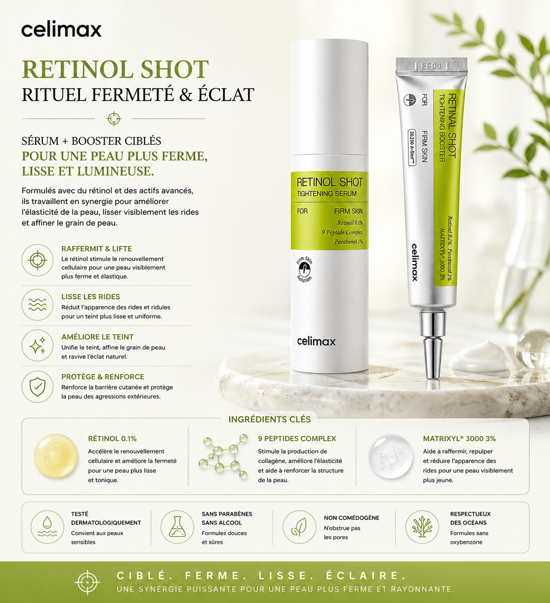 Celimax - Duo Fermeté Retinol Shot &amp; Retinal Shot