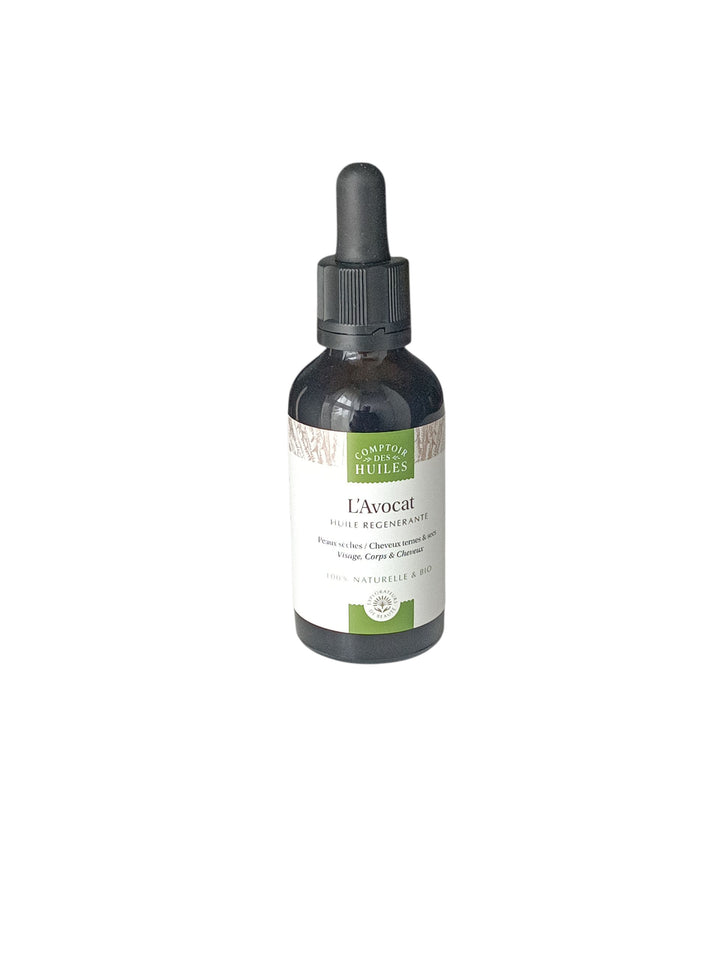 Huile d’Avocat Bio – Régénérante & Nourrissante | Visage, Cheveux & Corps | 100 % Naturelle, Certifiée Bio & Équitable FAIR FOR LIFE