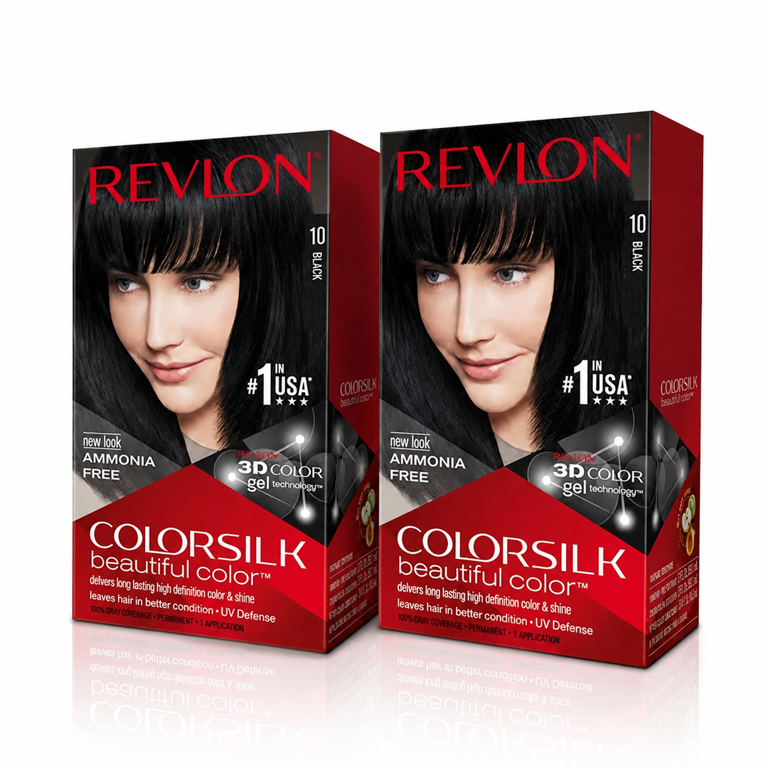 Revlon ColorSilk Beautiful Color 10 Black – Coloration Permanente Sans Ammoniaque
