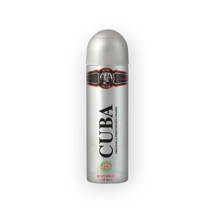 Cuba Black Body Spray for Men – Déodorant Parfumé pour Homme (200 ml)