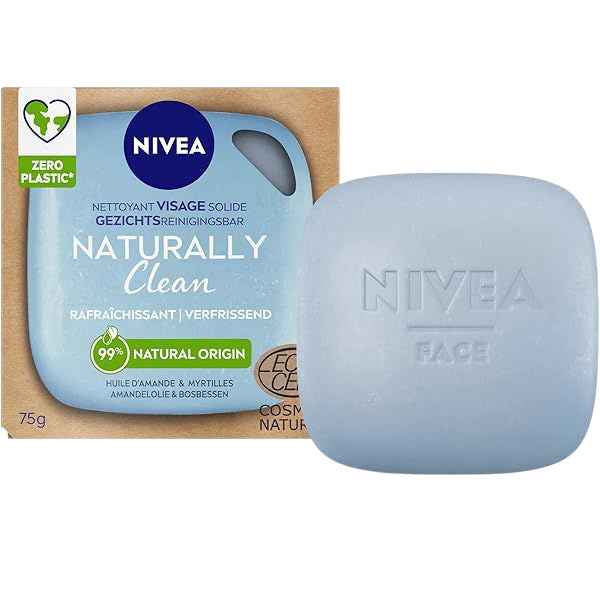 Nivea Naturally Clean – Nettoyant doux et apaisant (pain solide)