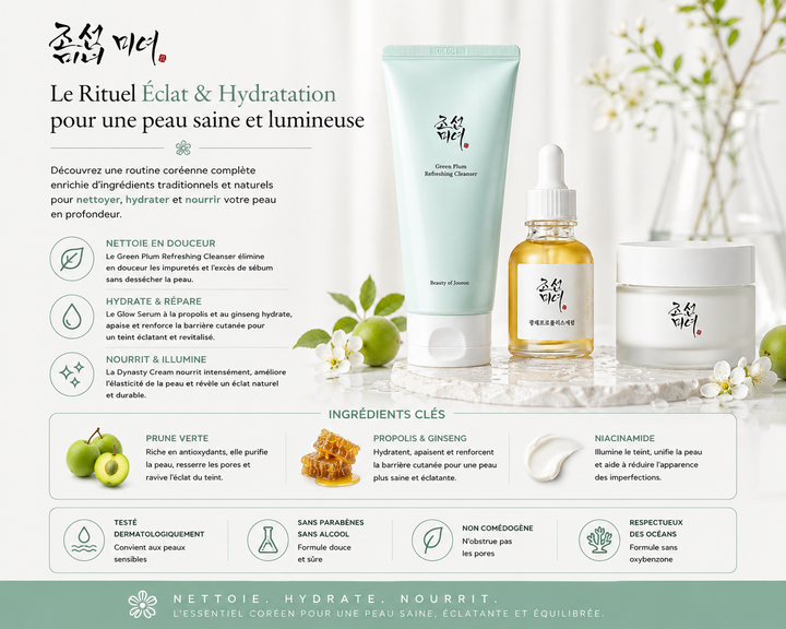 Beauty of Joseon – Trio Rituel Éclat &amp; Hydratation (Hanbang Classic)