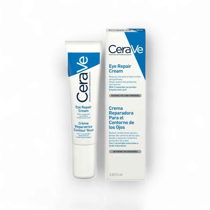CeraVe Crème Réparatrice Contour des Yeux – Anti-Cernes & Anti-Poches à l’Acide Hyaluronique