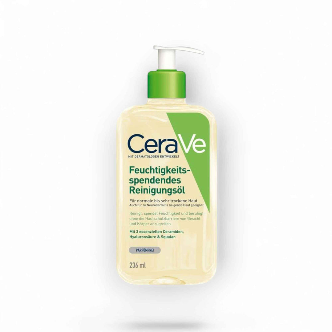 CeraVe Huile Lavante Moussante Hydratante – Peaux Normales à Très Sèches (236 ml)