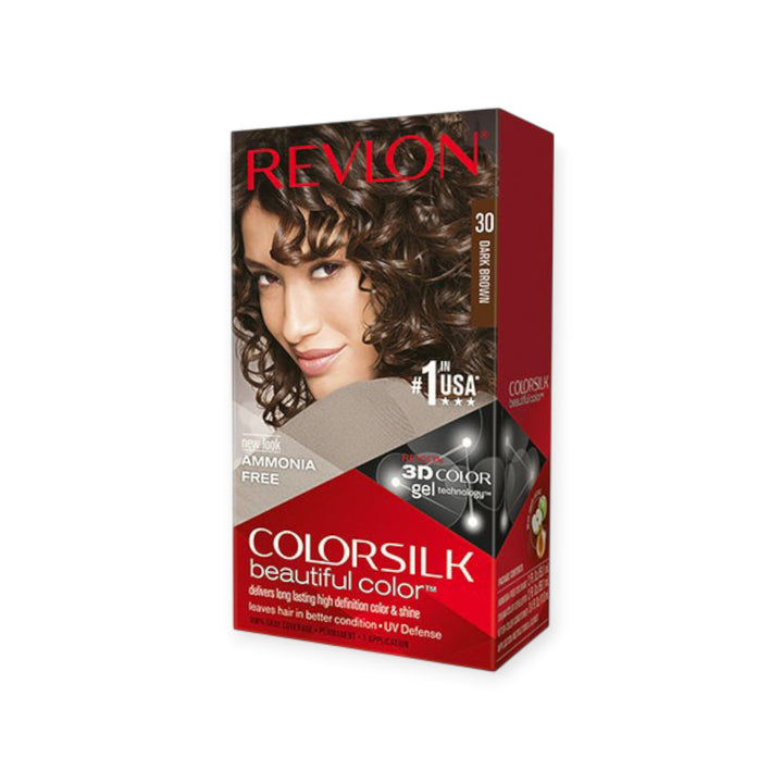 Revlon ColorSilk 30 Brun Foncé – Coloration Permanente Sans Ammoniaque