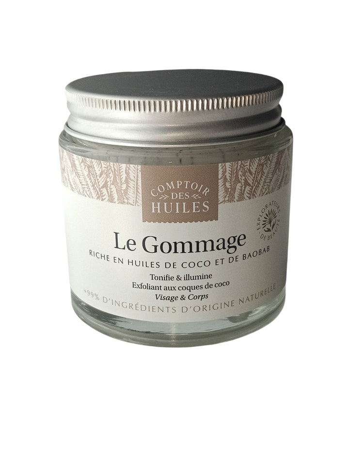 Gommage Doux Bio au Baobab et à l’Huile de Coco – Exfoliant Naturel Tous Types de Peaux