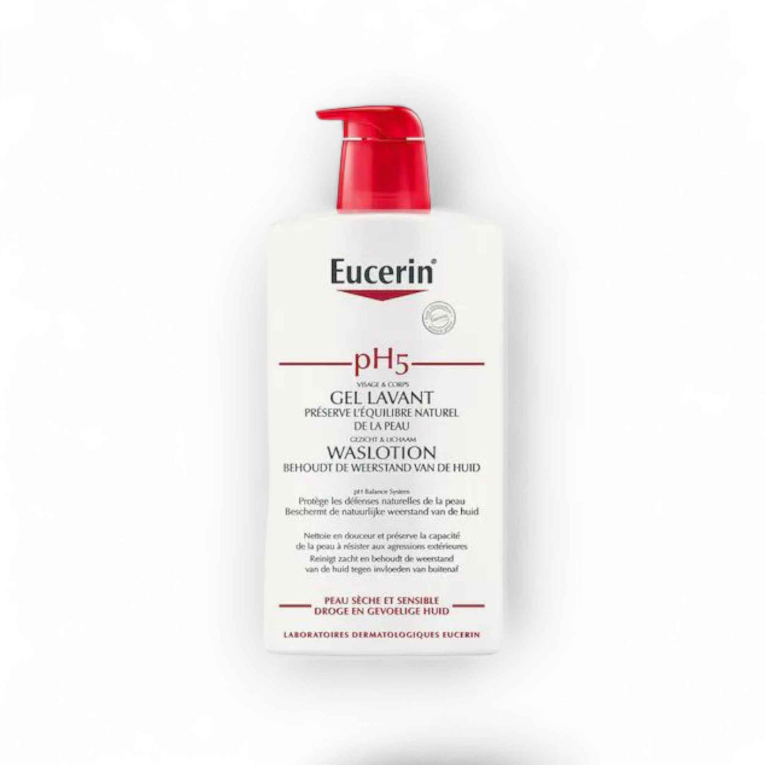 Eucerin pH5 Gel de Bain – Peaux Sèches & Sensibles – 1L