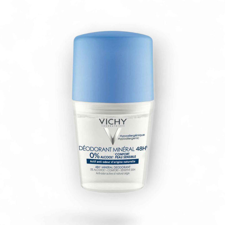 Vichy Déodorant Minéral 48h – 0% Alcool – Peaux Sensibles – 50 ml