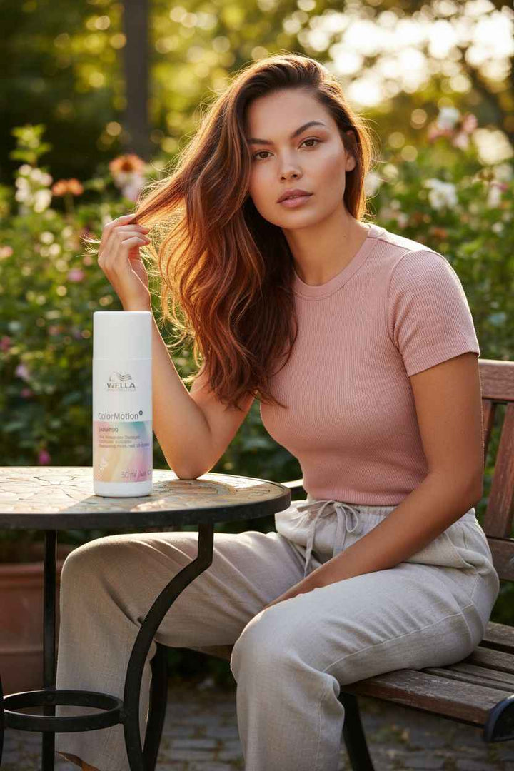 Wella Professionals ColorMotion+ Shampoo – Shampooing Protecteur pour Cheveux Colorés (50 ml)
