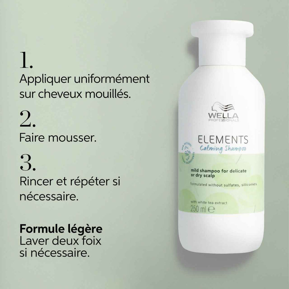 🍃 Wella Professionals Elements Calming Shampoo – Shampooing Apaisant Sans Sulfates (250 ml)