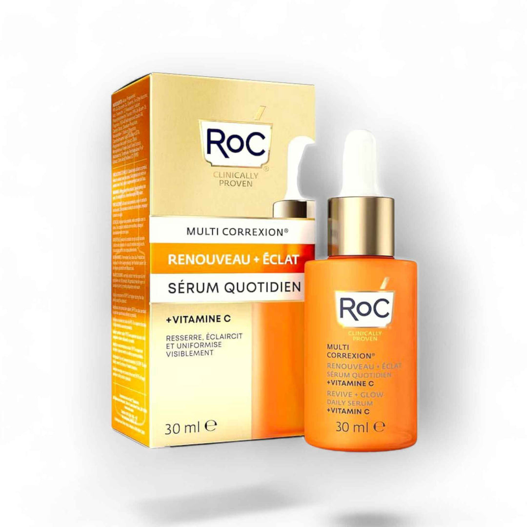RoC Multi Correxion – Sérum Quotidien Renouveau + Éclat à la Vitamine C – 30 ml