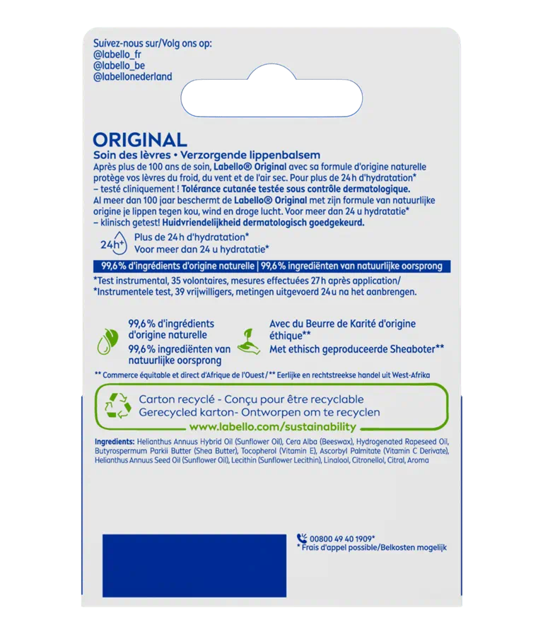 Labello Hydro Care SPF 15 – Baume à Lèvres - Wifna