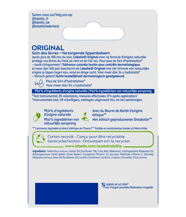 Labello Hydro Care SPF 15 – Baume à Lèvres - Wifna