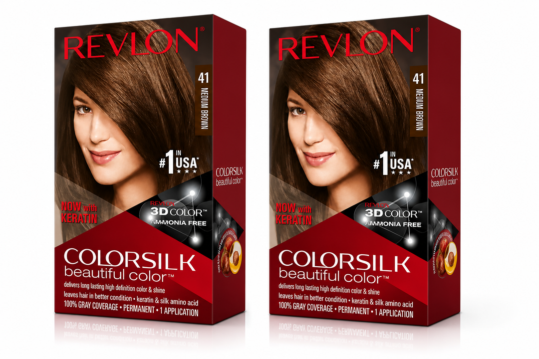 ColorSilk 41 Châtain Moyen – Coloration Cheveux Sans Ammoniaque