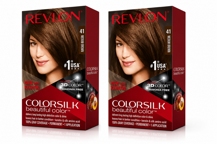 ColorSilk 41 Châtain Moyen – Coloration Cheveux Sans Ammoniaque