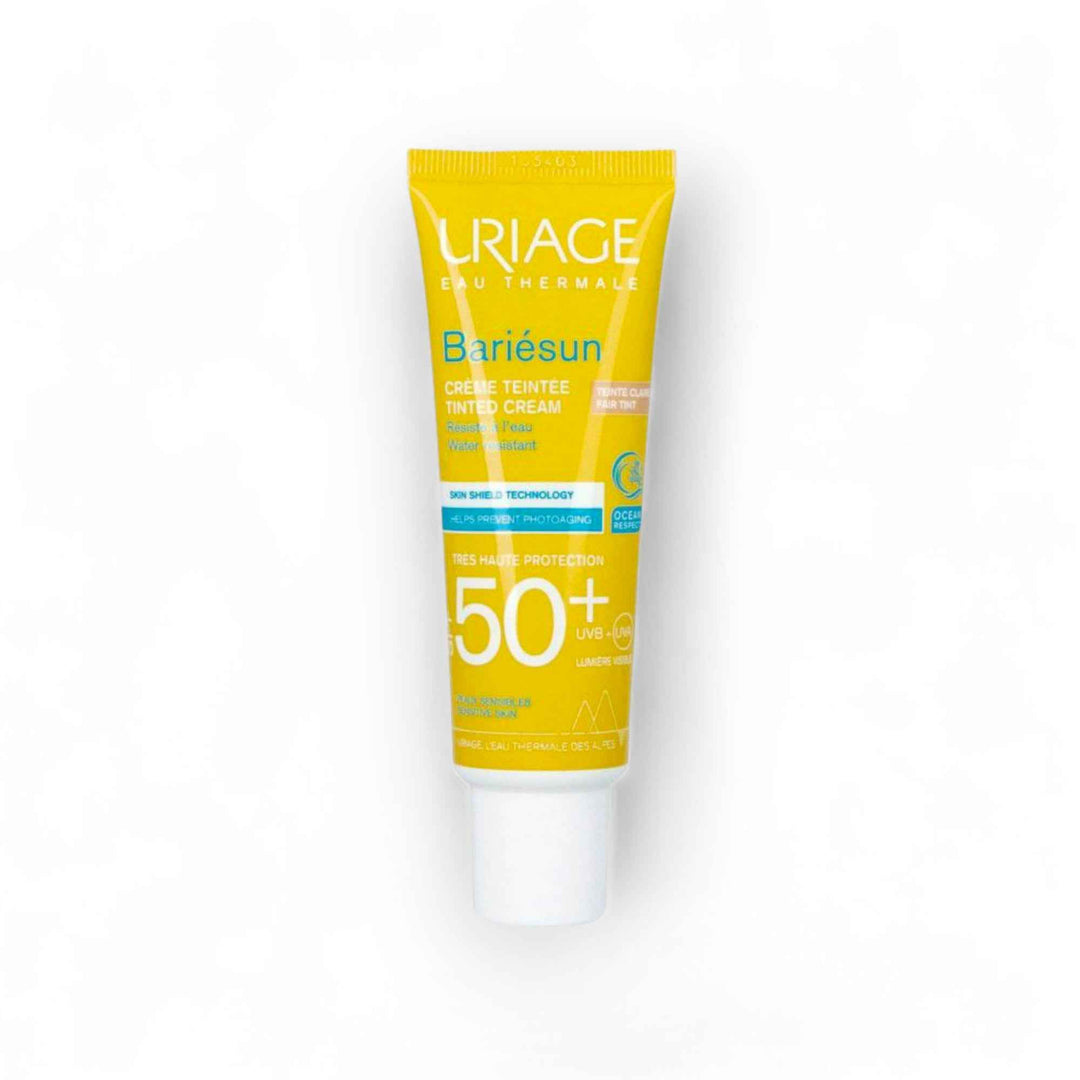 Uriage Bariésun Crème Teintée SPF 50+ – Crème Solaire Teintée Haute Protection – Résistante à l’Eau – 50 ml