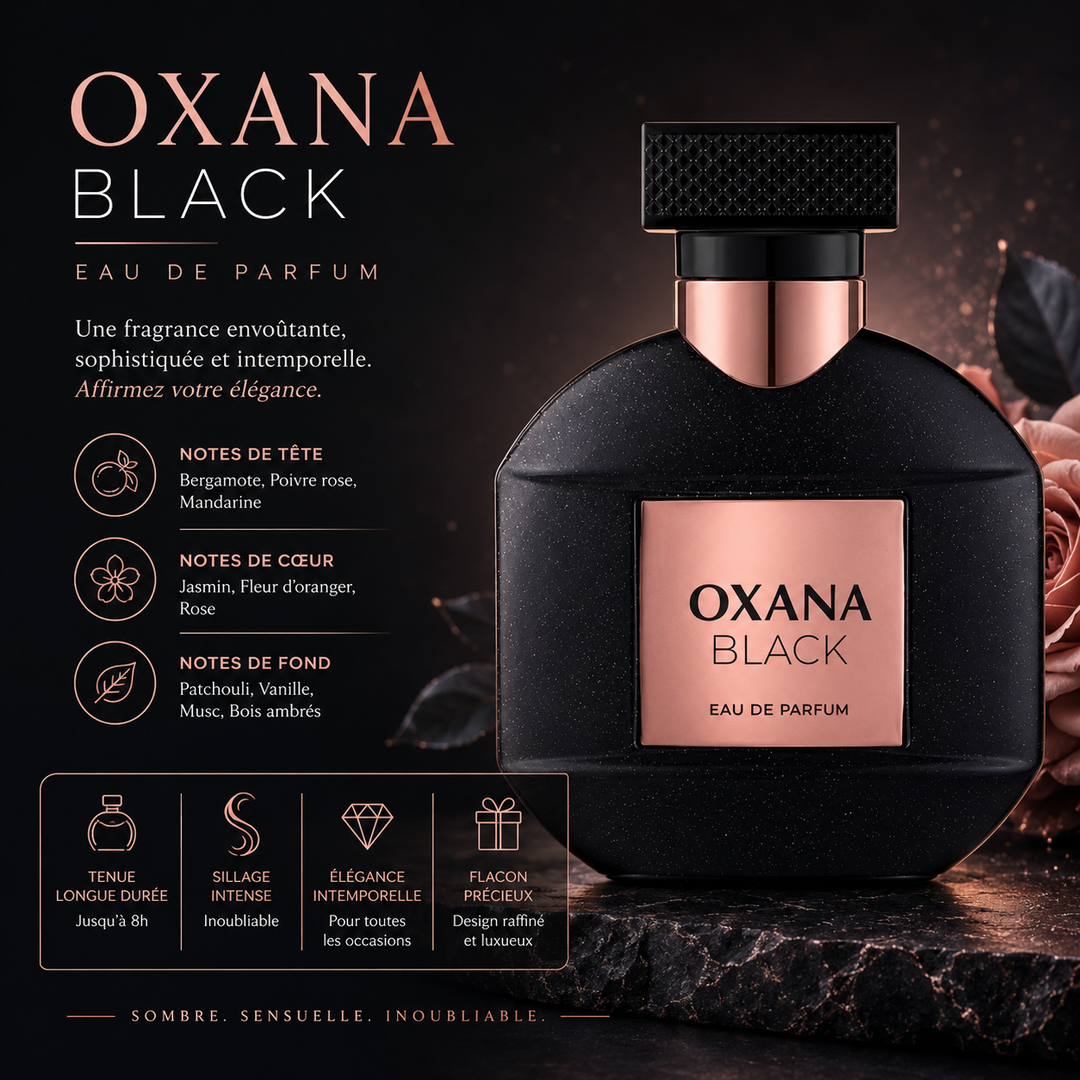 Oxana Black Eau de Parfum – Parfum Élégant Longue Tenue