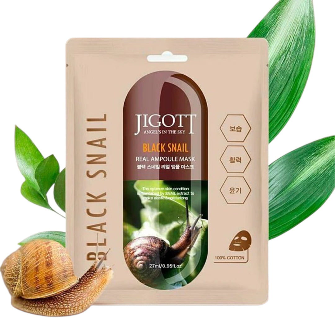 Jigott - Black Snail Real Ampoule Mask (27 ml)