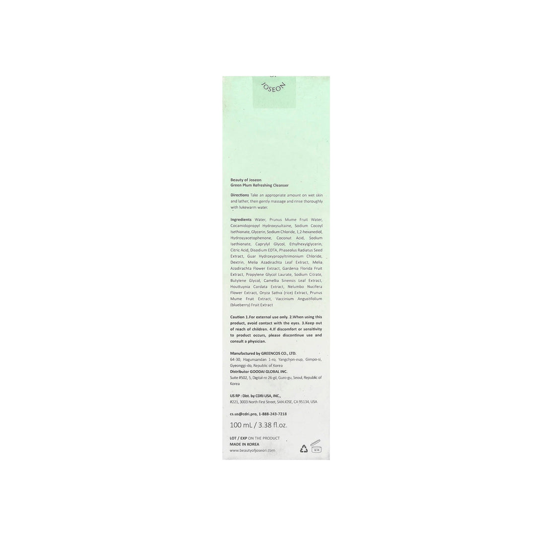 Beauty of Joseon - Green Plum Refreshing Cleanser
